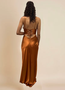 Harmony open lace up back