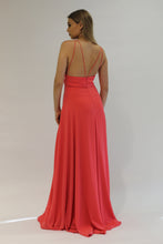 Load image into Gallery viewer, back of coral dress
