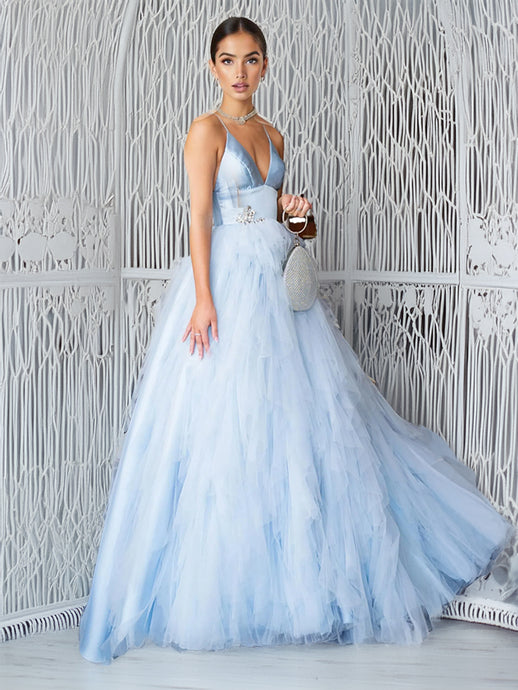 baby blue tulle dress