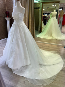 custom made wedding gown organza
