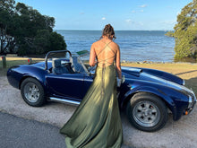Load image into Gallery viewer, olive green Serene dress Back
